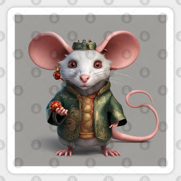 Soldier Rat V2 Magnet by CurlyLamb